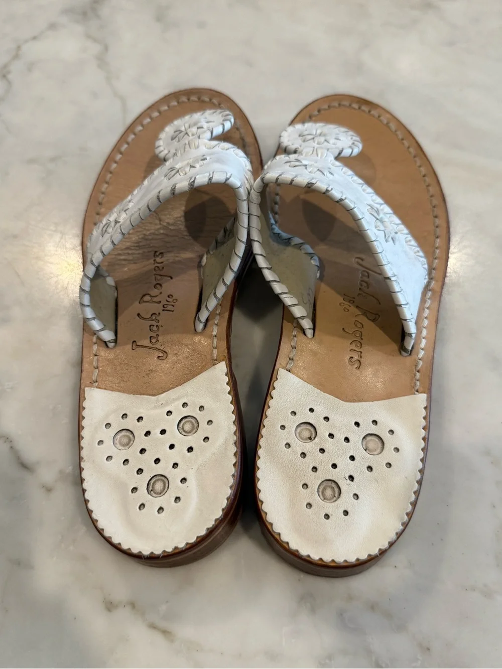 Jack Rogers White Original Jacks Sandals